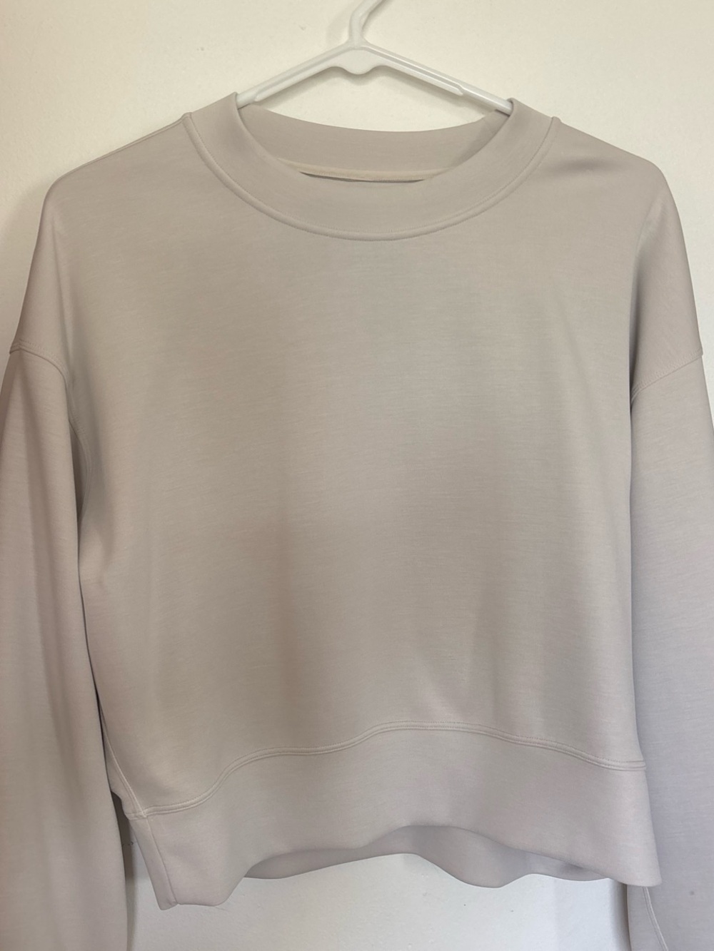 lululemon softstreme crewneck cream sweater